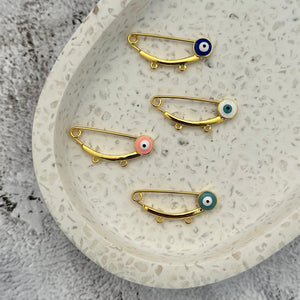 2 Loop Evil Eye Pin