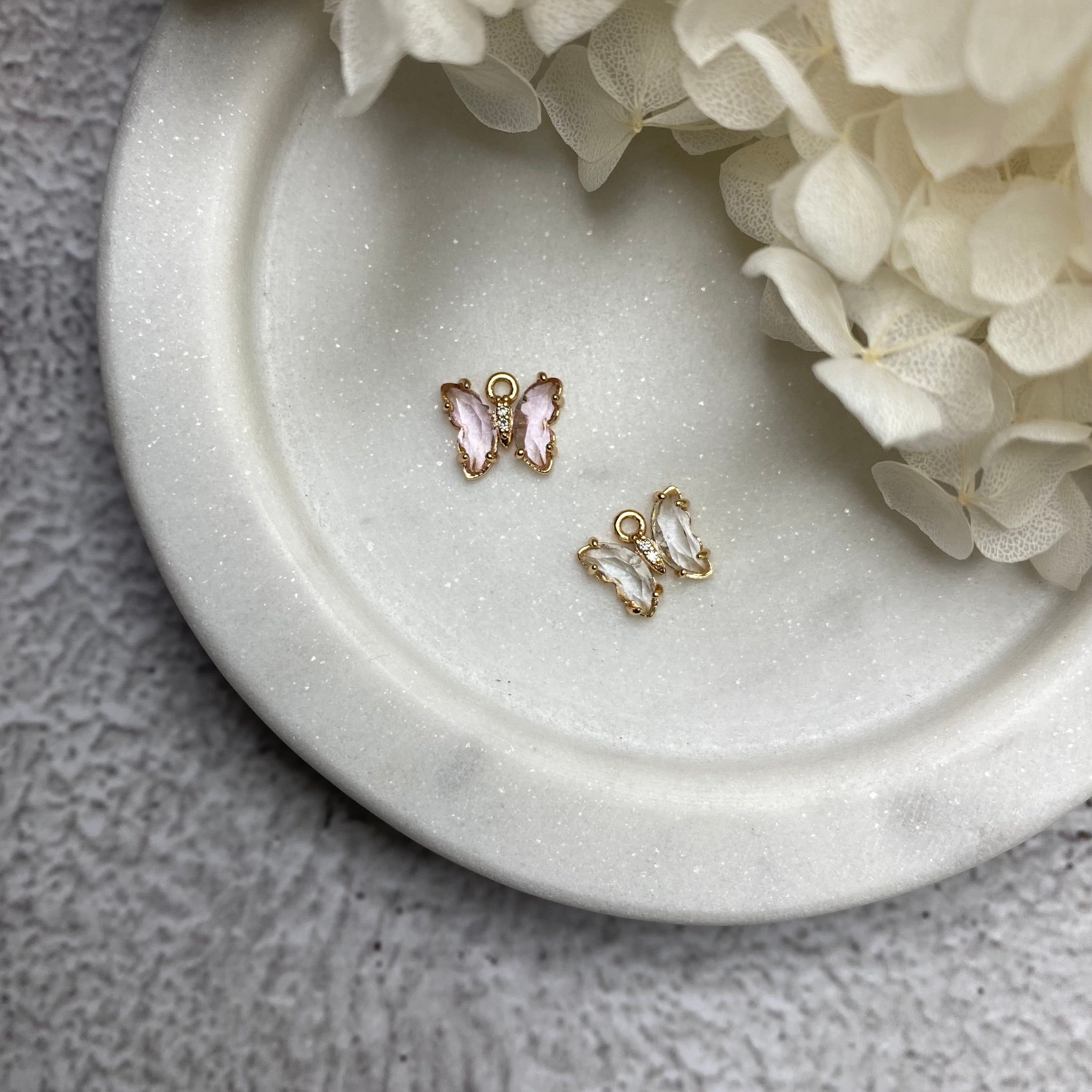 Glass Butterfly Charm