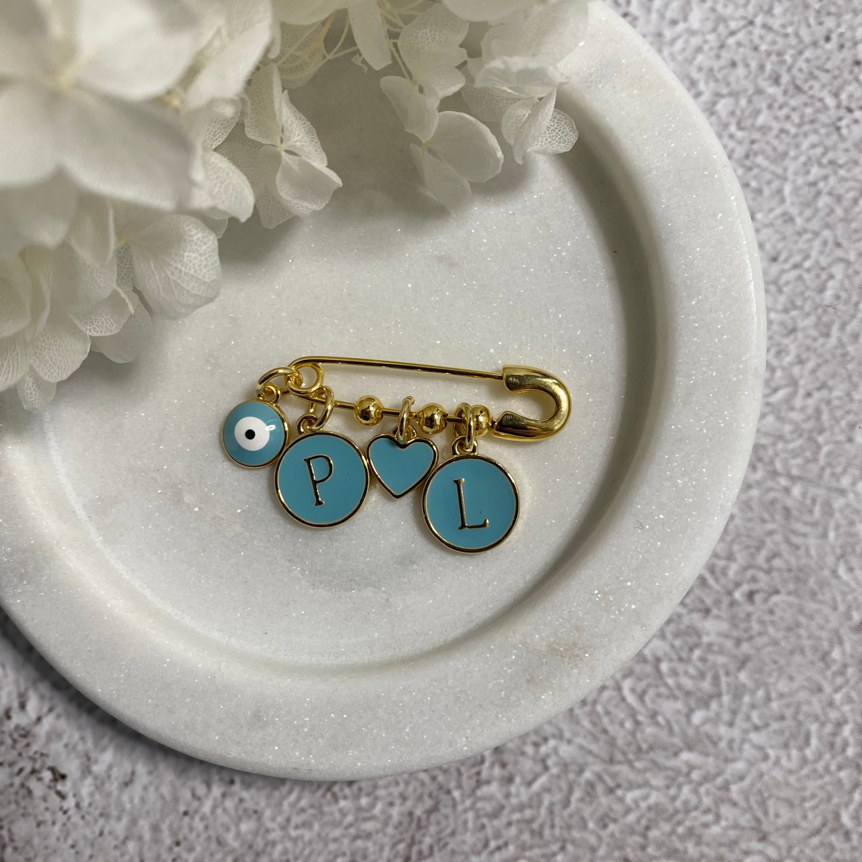 Something Blue Evil Eye Pin