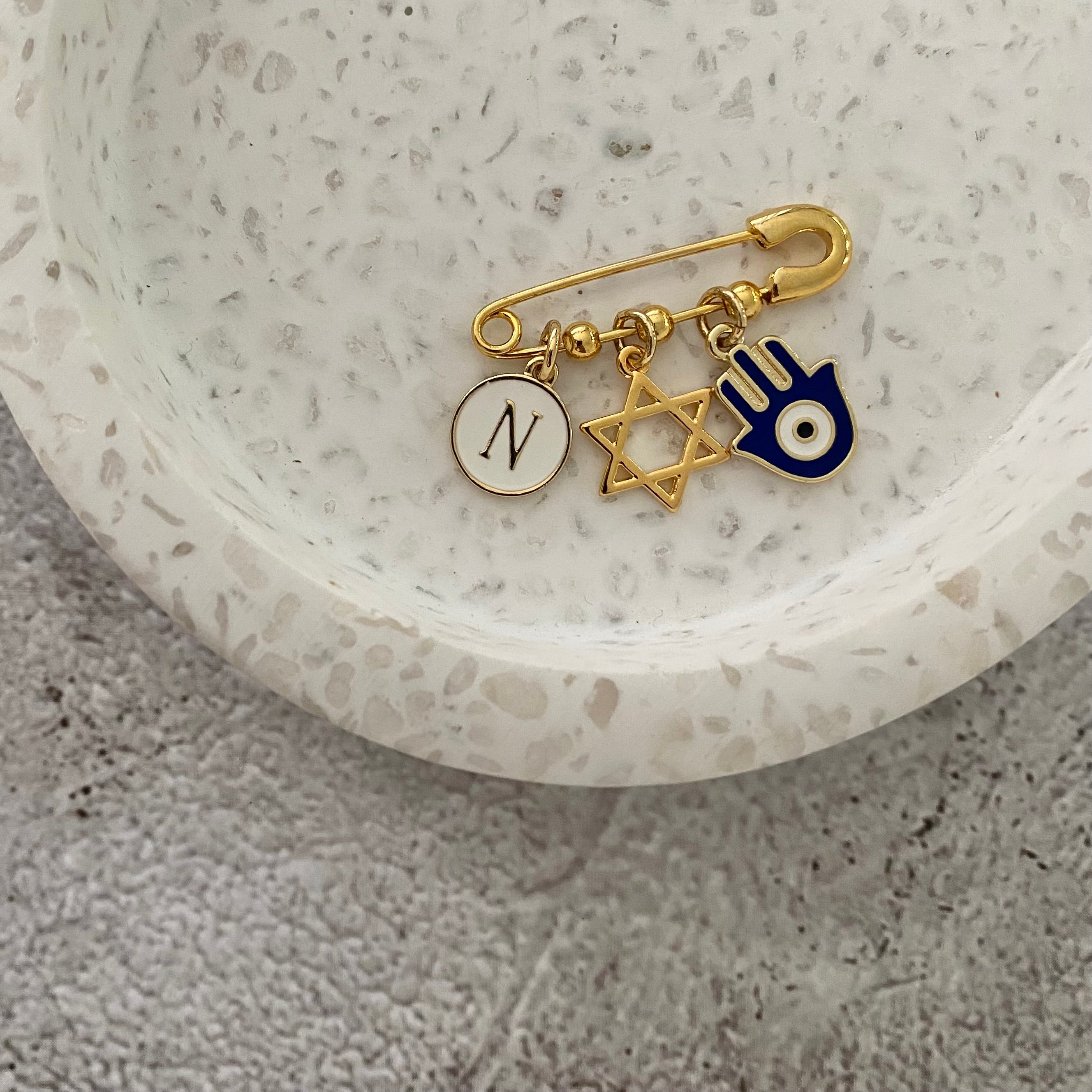 Gender Neutral Jewish Hamsa Pin