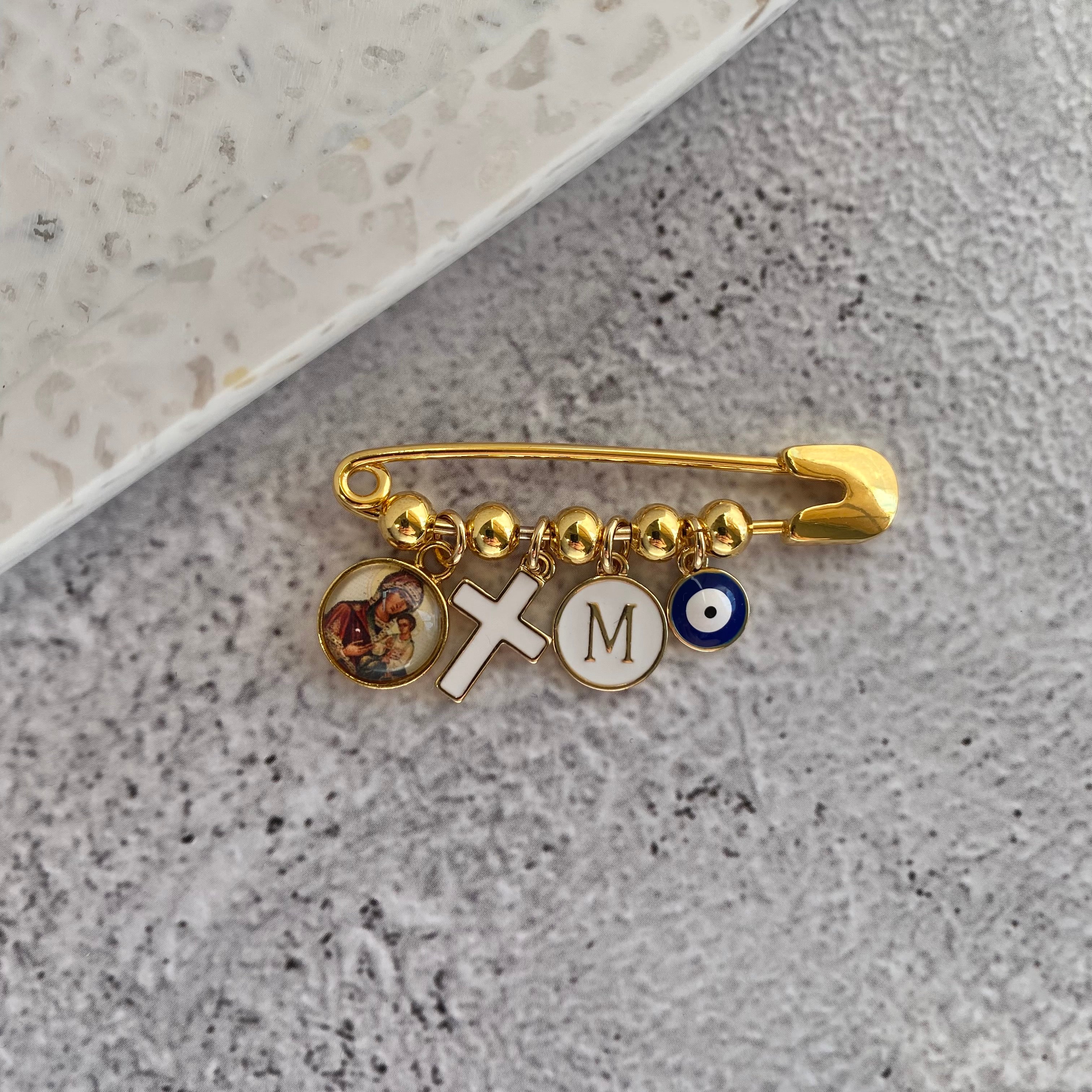 Large Orthodox Mary Pin