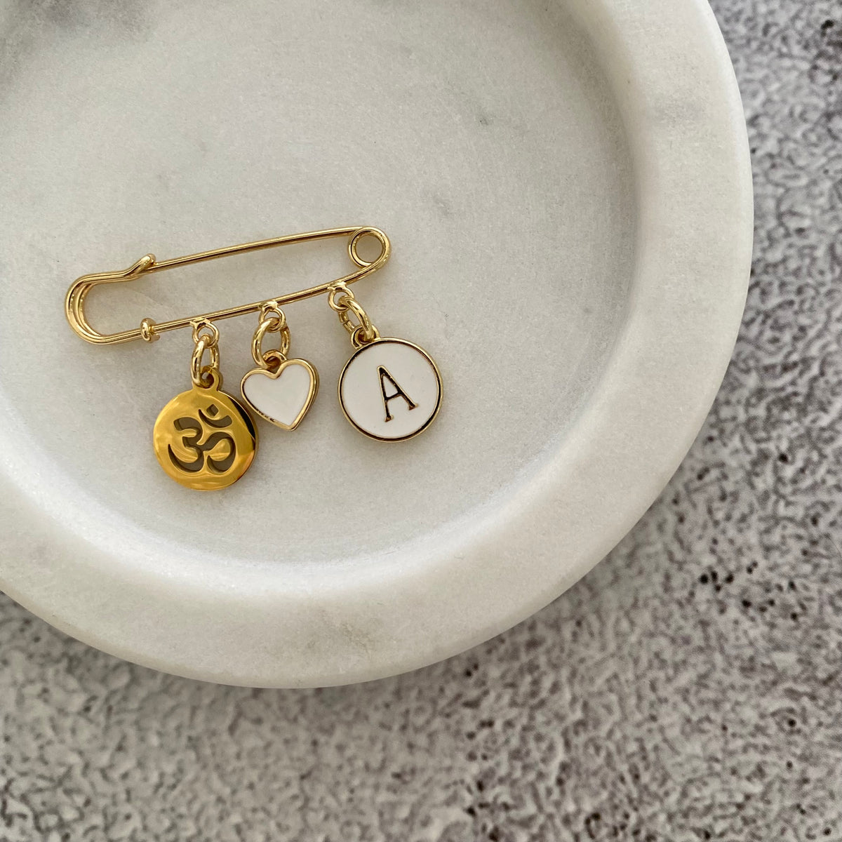 Gender Neutral Om Love Pin – Luxe Keepsake Co