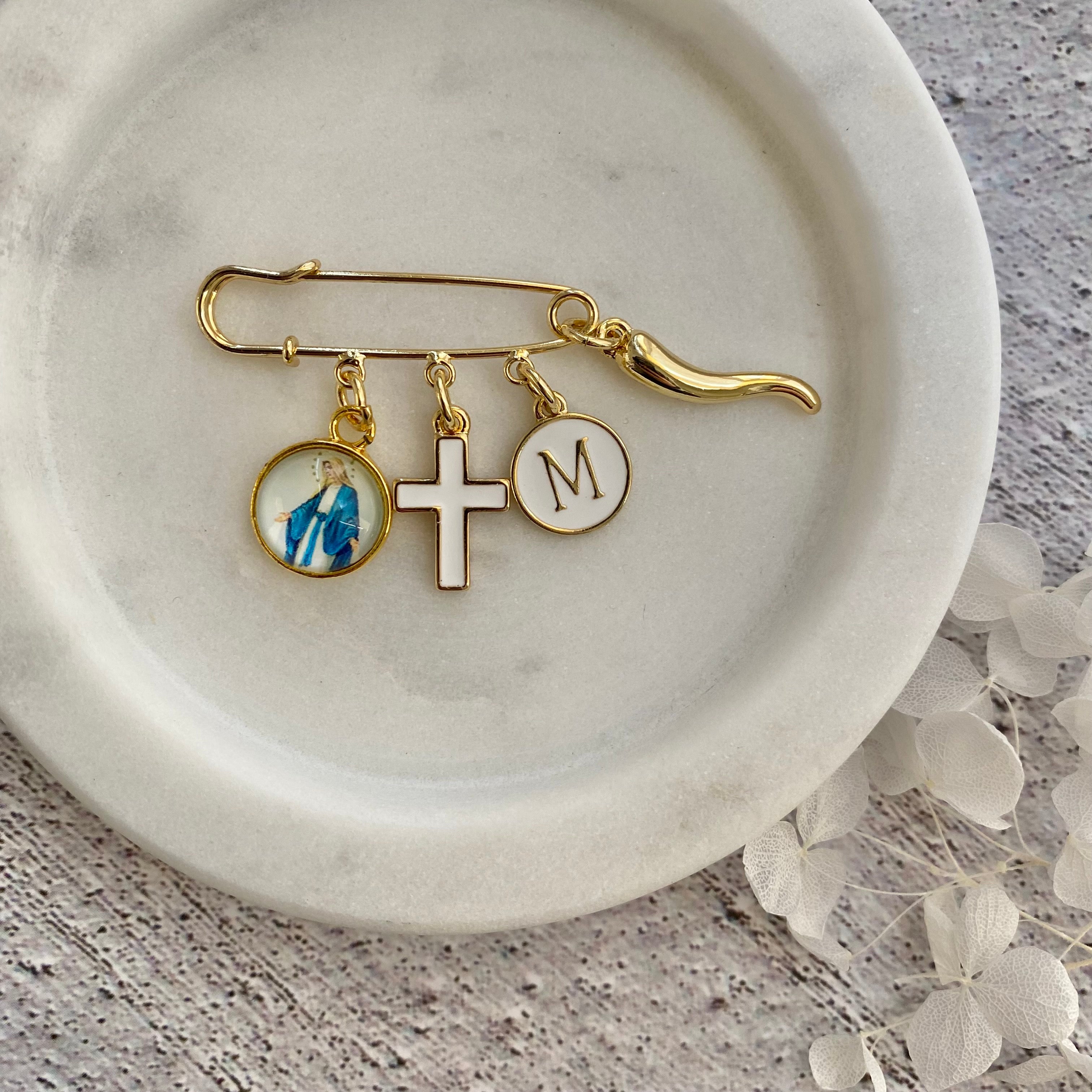 Gender Neutral Mary Cornicello Pin